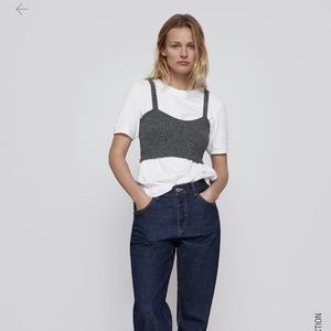 Zara knit crop top (NWT)